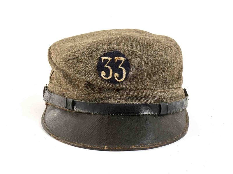Berretto da Fatica Truppa del 33 Rgt. Fanteria, Brigata Livorno