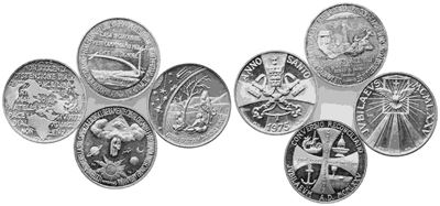 Vaticano. Lotto di N. 4 Medaglie in Argento del Giubileo 1975. Ag (48 G C.ca). Conservazioni Vari...