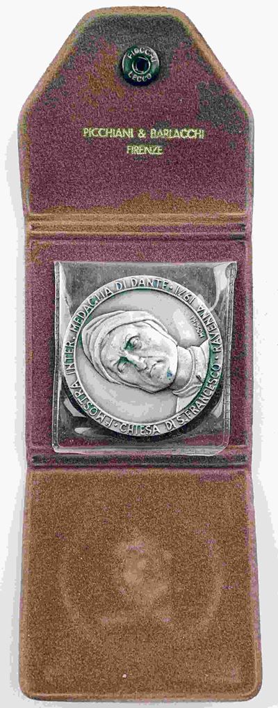 Italia. Medaglia per i 650 Anni della Morte di Dante Alighieri. Opus Mario Moschi. Ag (42 MM – 37...