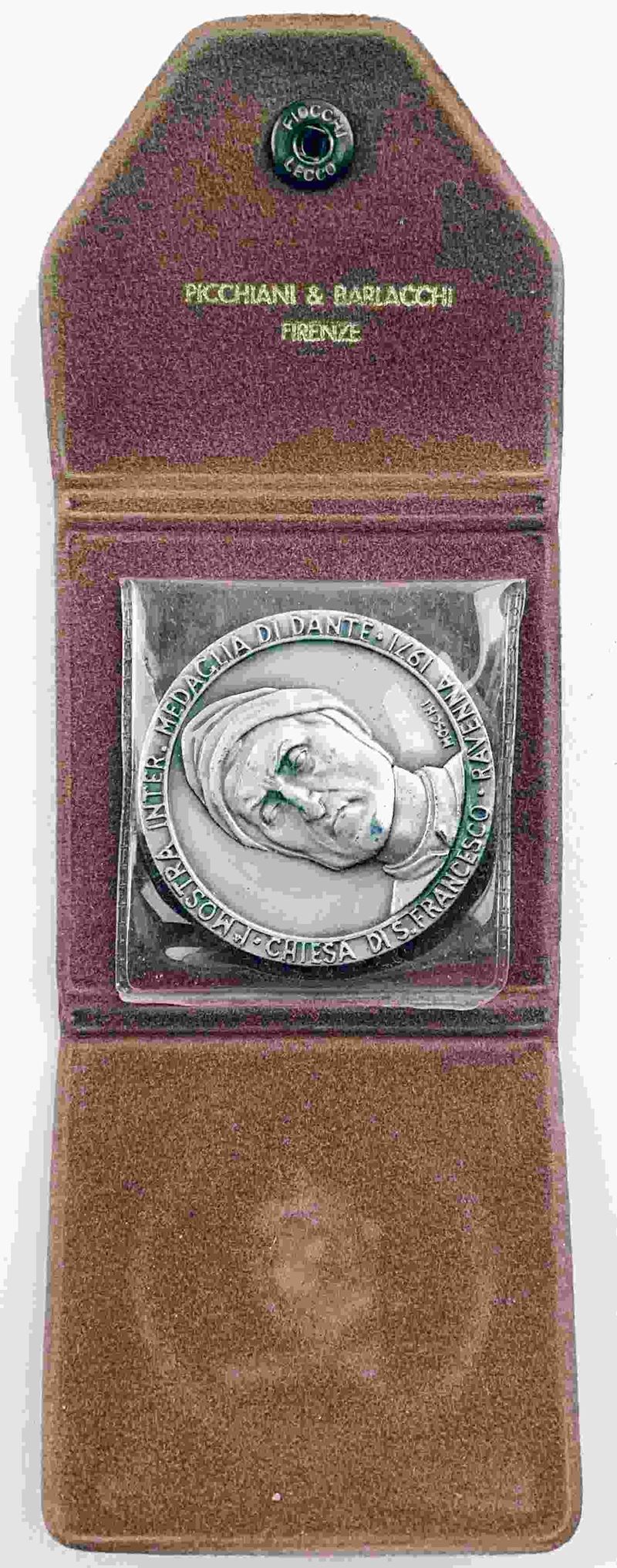 Italia. Medaglia per i 650 Anni della Morte di Dante Alighieri. Opus Mario Moschi. Ag (42 MM – 37...
