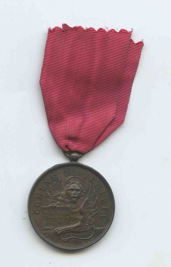 Commune of Venice Medal...  (Ordini Cavallereschi e Medaglie...)  - Auction Militaria, Medals and Orders of Chivalry - Bertolami Fine Art - Casa d'Aste