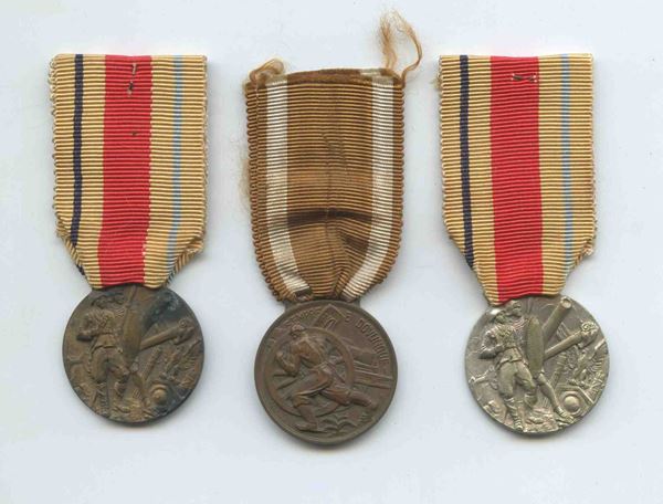 Lot of 3 medals, Artillery Gathering...  (Ordini Cavallereschi e Medaglie...)  - Auction Militaria, Medals and Orders of Chivalry - Bertolami Fine Art - Casa d'Aste
