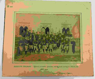 Grande Foto di Ufficiali del Reggimento Cavalleggeri di Caserta, 1895