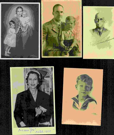 Lotto di 4 Foto e 2 Cartoline con Ritratti dei Membri di Famiglia Savoia, Alcun