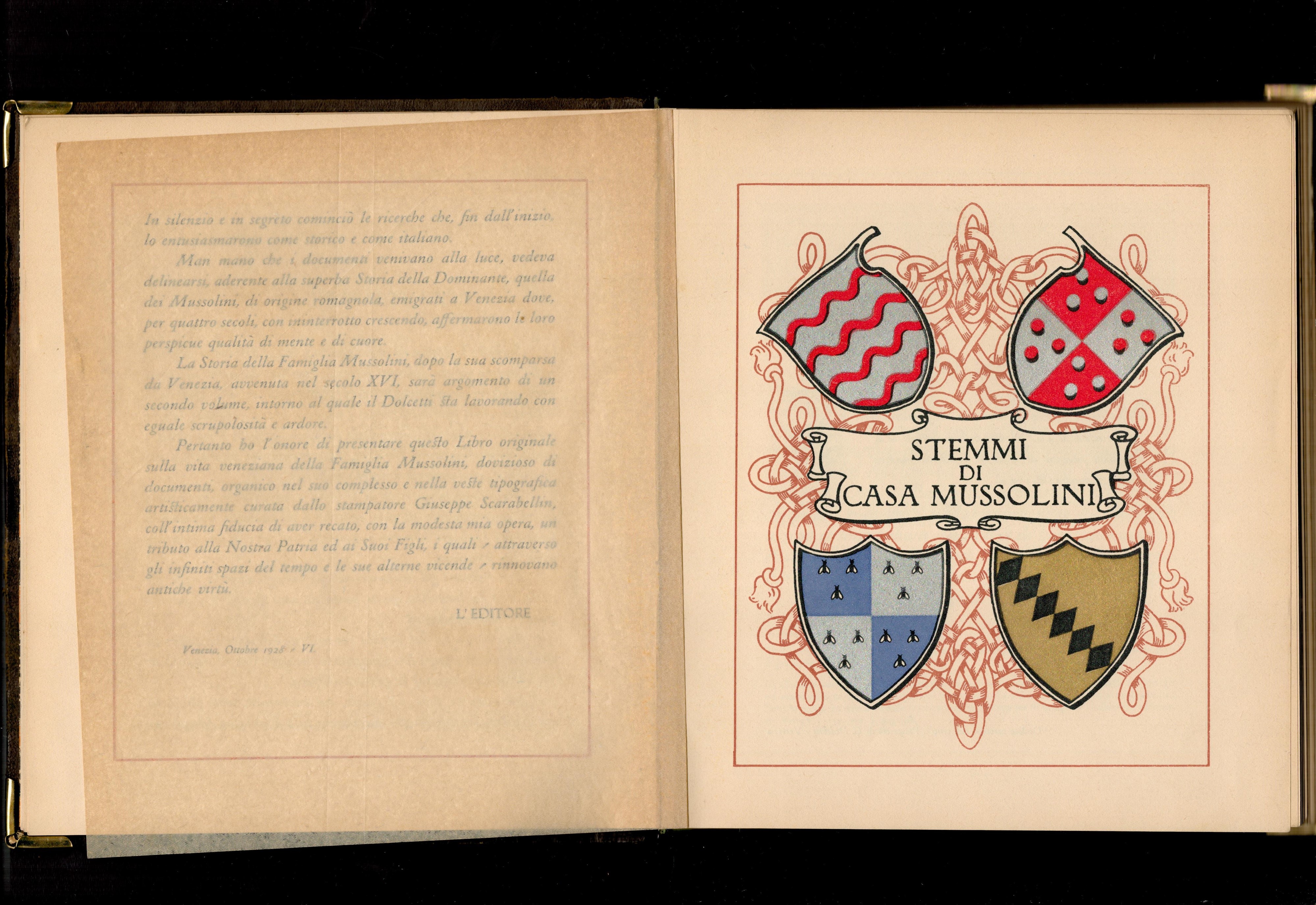 "origini Storiche Famiglia Mussolini"