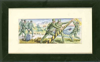 Bozzetto di Scena della i Guerra Mondiale