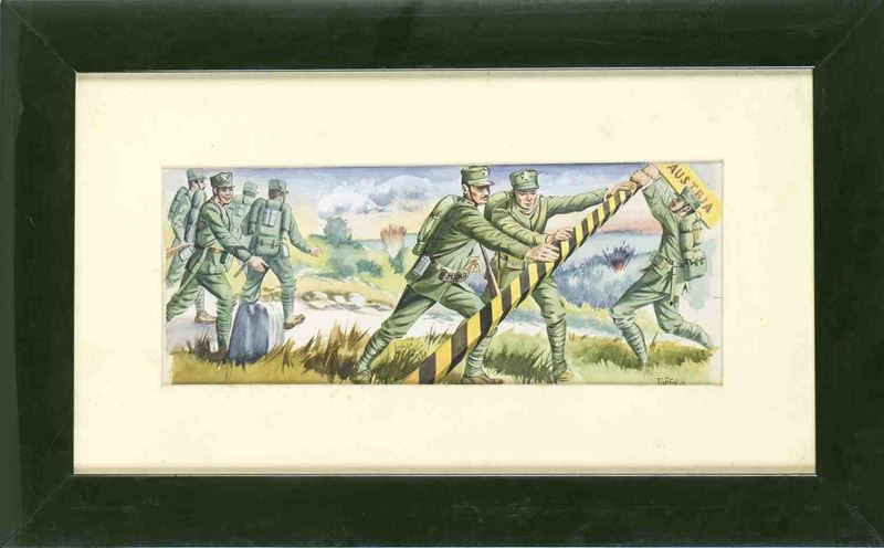 Bozzetto di Scena della i Guerra Mondiale