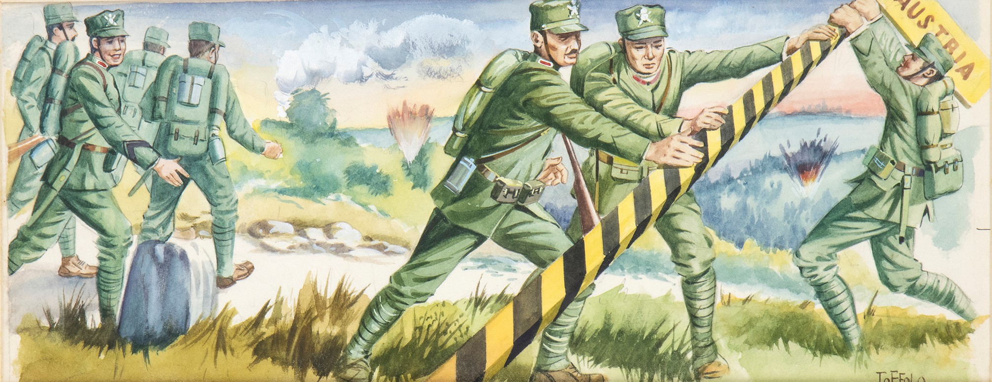Bozzetto di Scena della i Guerra Mondiale