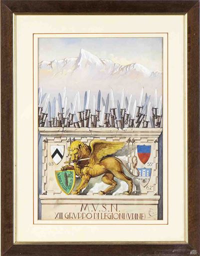 Bozzetto di Cartolina Mvsn