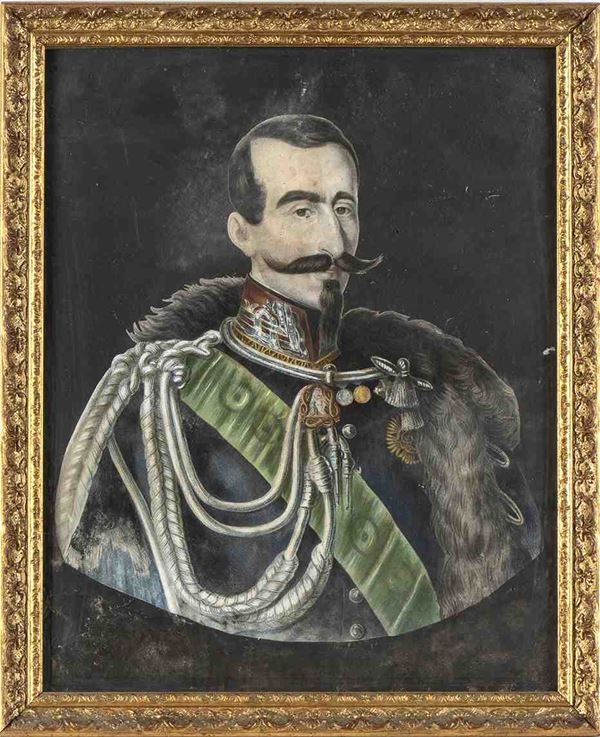 Portrait of Ferdinand, Duke of Genoa...  (Casa Savoia e corti europee...)  - Auction Militaria, Medals and Orders of Chivalry - Bertolami Fine Art - Casa d'Aste