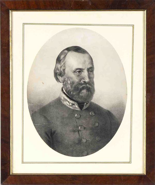 Portrait of Giuseppe Garibaldi...  (Risorgimento...)  - Auction Militaria, Medals and Orders of Chivalry - Bertolami Fine Art - Casa d'Aste