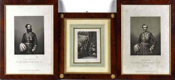 Lot of 3 Portraits: Sir John Eardley Eardley-Wilmot; Louis Charles Antoine Desa...
