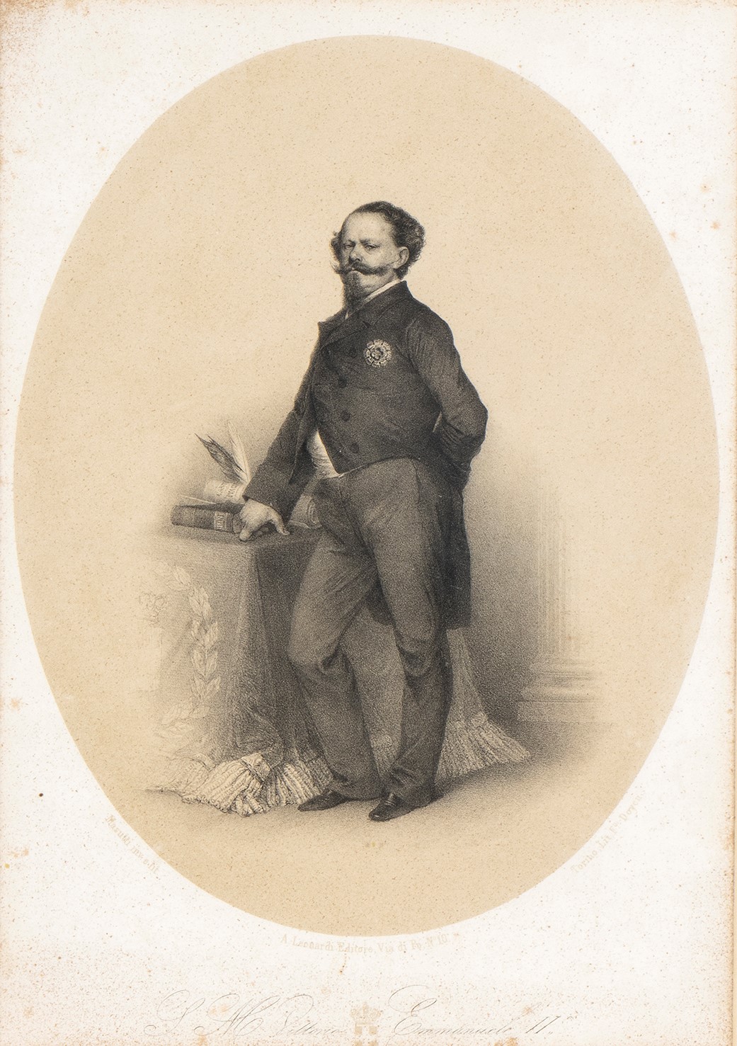 Lotto di Due Ritratti: Vittorio Emanuele e Napoleone III