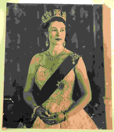 Foto della Regina Elisabetta II