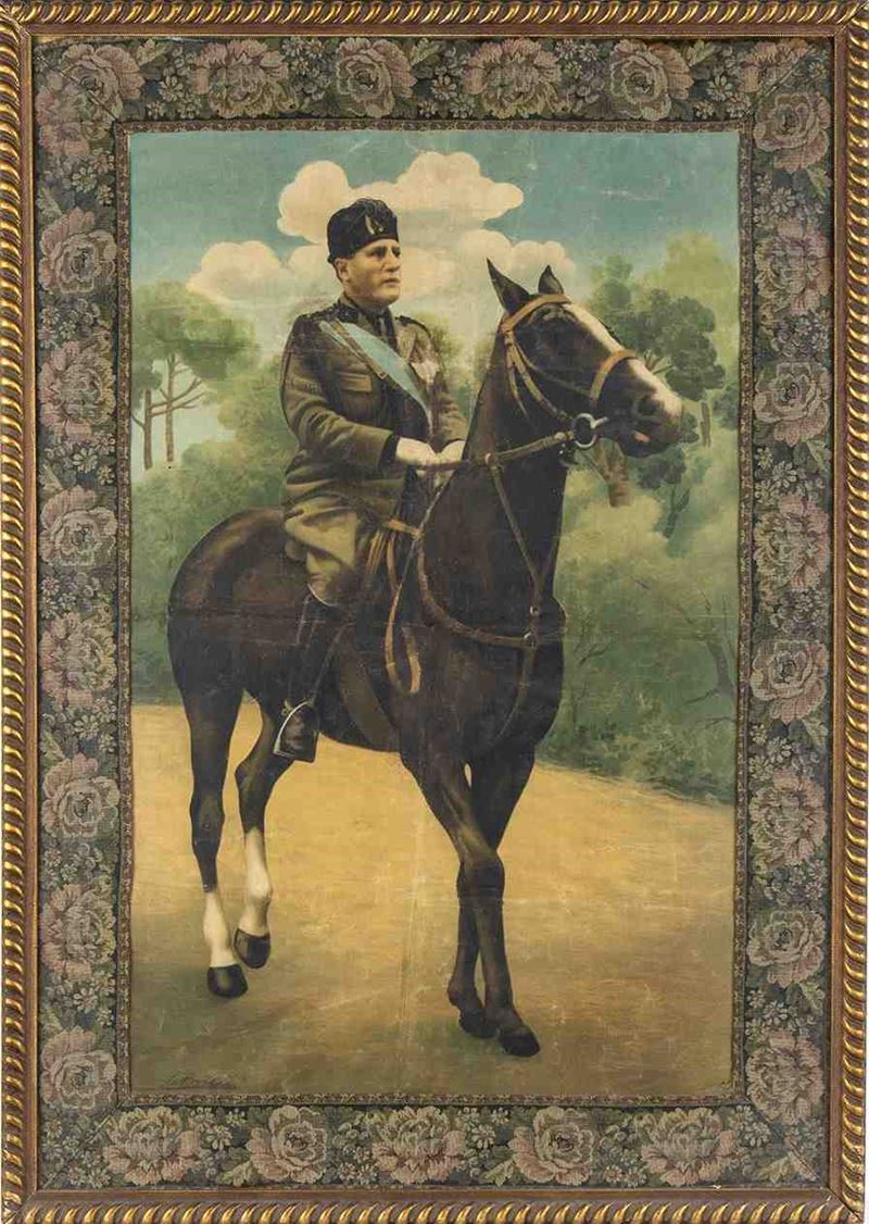 Ritratto Equestre di Benito Mussolini