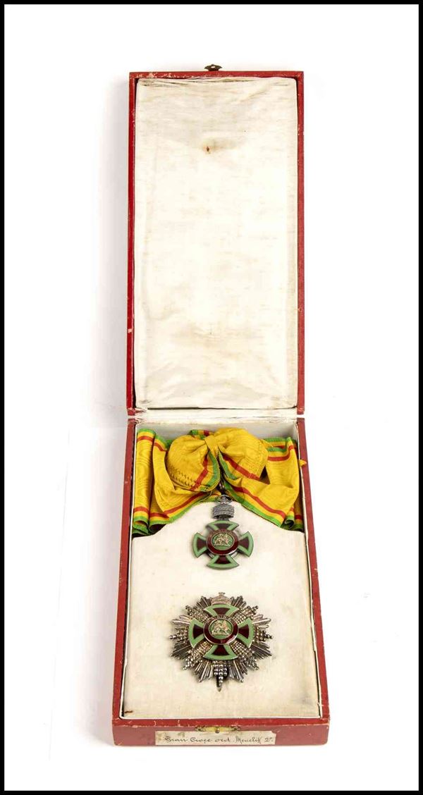 Order of Menelik, Grand Cross...