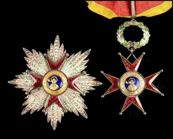 Order of St. Gregory, insignia of grand officer...
