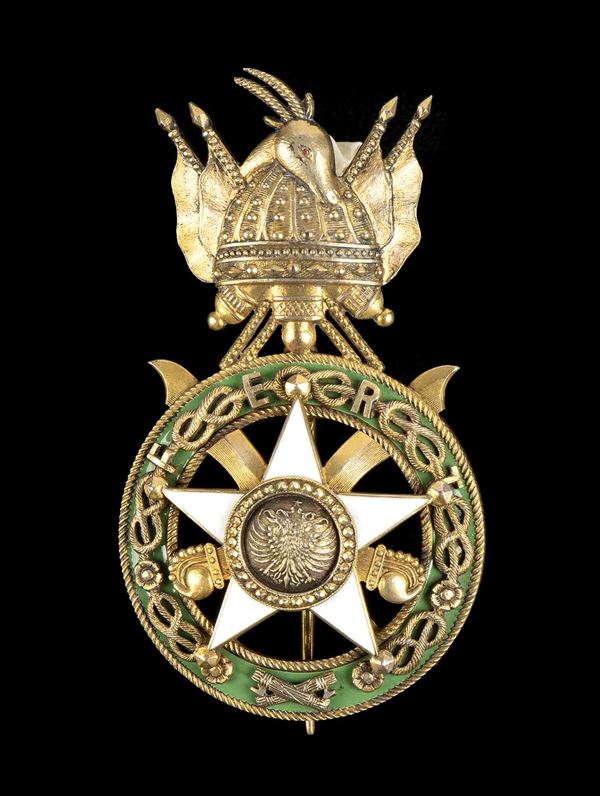 Order of Skanderbeg, officer knight insignia...