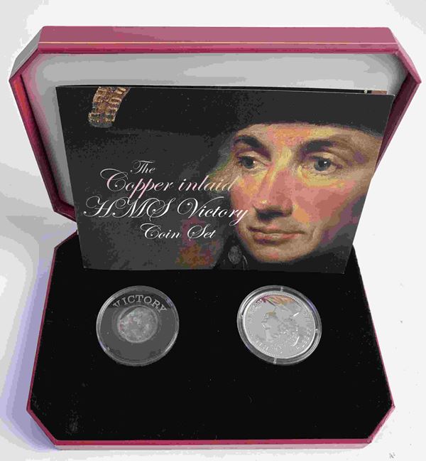 INGHILTERRA. Isola di Man. Coin set HMS VICTORY RARO 2005. In astuccio original...  - Auction Monete e medaglie moderne Italiane ed Estere - Bertolami Fine Art - Casa d'Aste