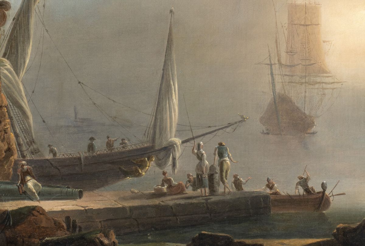 Francesco Fidanza - Veduta del Porto di Messina