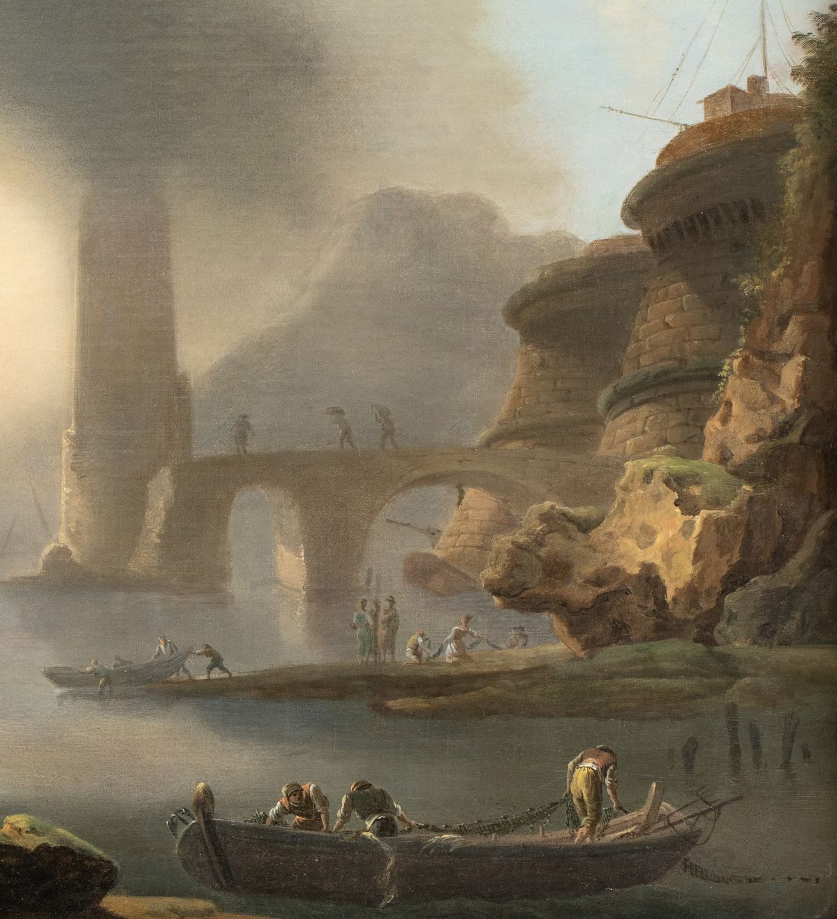 Francesco Fidanza - Veduta del Porto di Messina