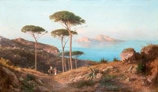 ALESSANDRO LA VOLPE - View of Capri from the coast