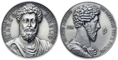 Repubblica Italiana. Medaglia Ipzs Marco Aurelio 1996. Ag (50 MM: 52 G). Fdc, in Astuccio Origina...