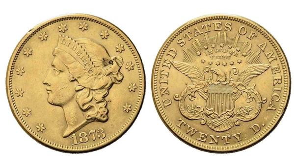 USA. 20 dollari 1873. Philadelphia. Au.(33,48 g). BB...