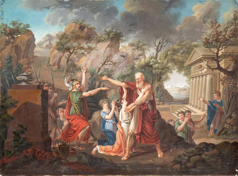 Artista Neoclassico, Primi Decenni del XIX Secolo - Scena Dall'antigone di Sofocle