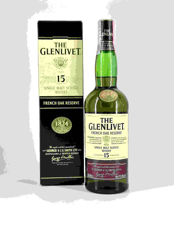 The Glenlivet French Oak Reserve 15 Year Old Single Malt Scotch Whisky...  - Auction Vini e Distillati. Pregiati da Collezione e d'Annata. - Bertolami Fine Art - Casa d'Aste