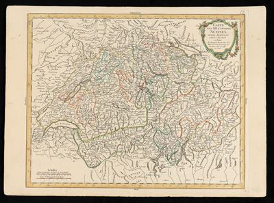 Carte Des XIII. Cantons Suisses, Leurs Allies Et Leurs Sujets