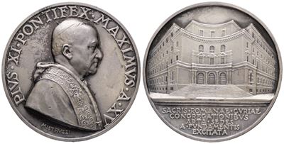 Vaticano. Pio XI (1922-1939). Medaglia 1936 Annuale a.XV "nuova Sede della Curia Romana". Bart.e9...