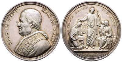 Stato Pontificio. Pio IX (1846-1878). Medaglia Annuale 1876 XXXI San Giuseppe Patrono della Chies...