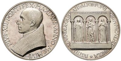Pio XII, Medaglia per l'80° Compleanno (1956)