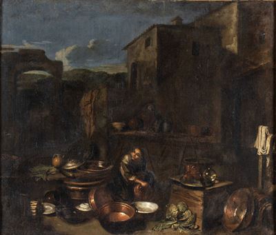 Venditrice di Suppellettili di Rame