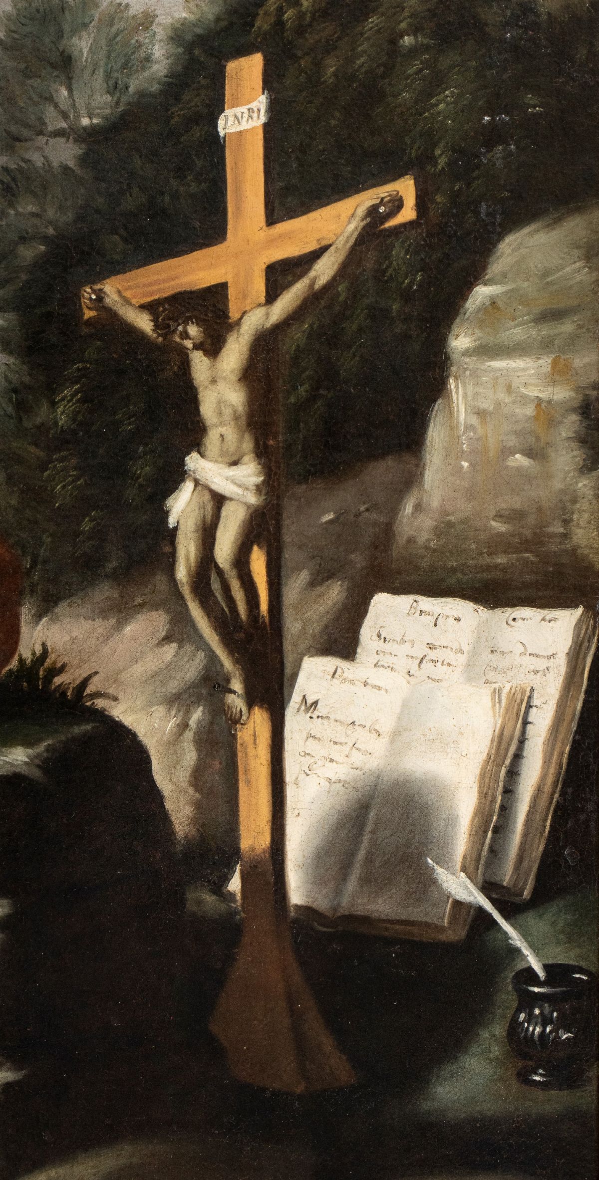 Giovanni Francesco Barbieri Guercino - San Girolamo Penitente nel Deserto Ode le Trombe del Giudi...