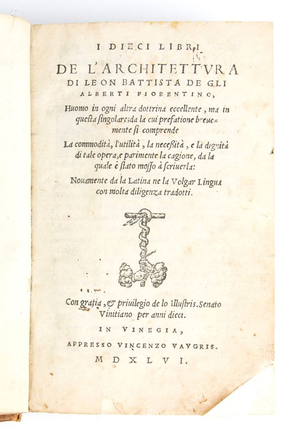 I DIECI LIBRI DE L’ARCHITETURA 1546...