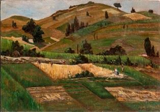 Giuseppe Bartoli - Paesaggio di Collina