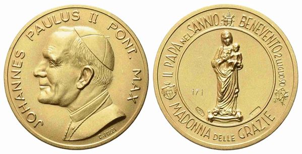 CITTA' DEL VATICANO. Giovanni Paolo II (1978-2005). Medaglia 1990 Il papa nel S...