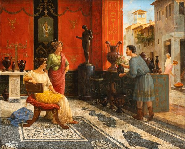 Edoardo Ettore Forti - Pompeian scene