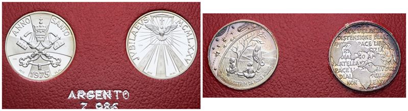 Vaticano. Paolo Vi (1963-1978). Coppia di Medaglie Giubileo 1975. Fdc