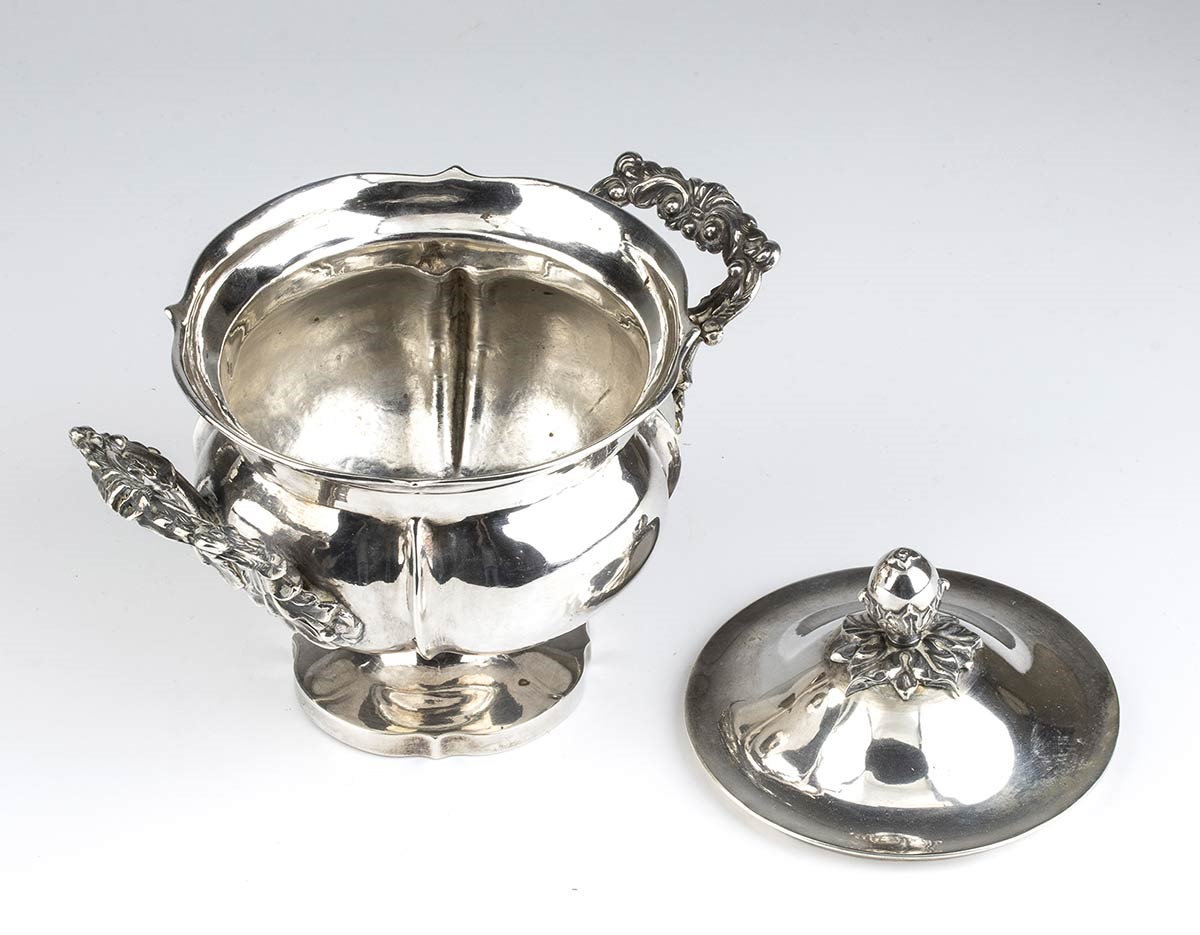 Zuccheriera Italiana in Argento - Regno di Sardegna, Torino 1824-1872...
