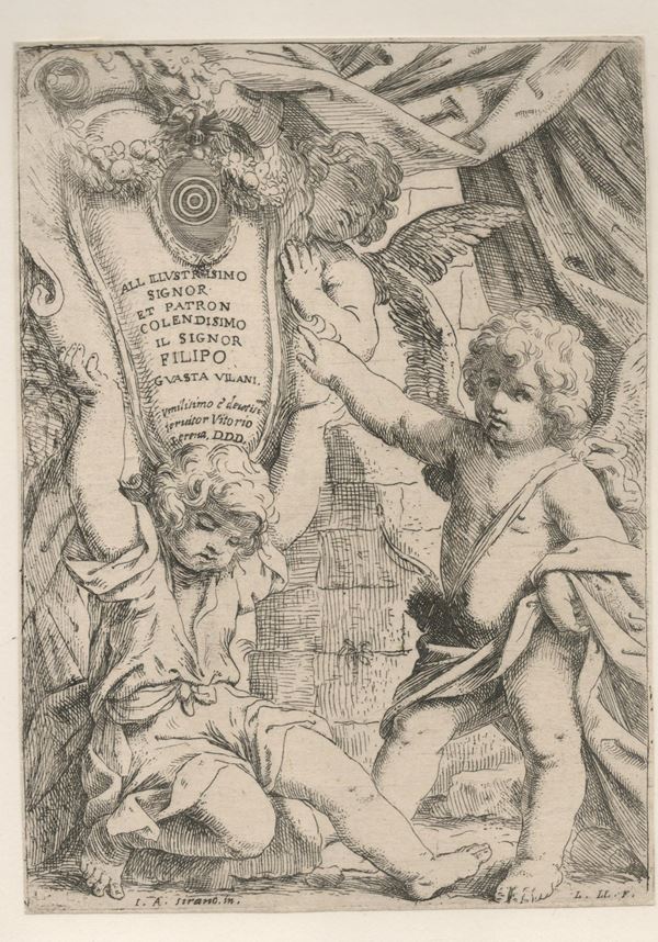 Lorenzo Loli (1612 -1691) Frontepsizio  - Acquaforte, 142 x 112 mm - Asta STAMPE, LIBRI E CARTE GEOGRAFICHE  - Bertolami Fine Art - Casa d'Aste