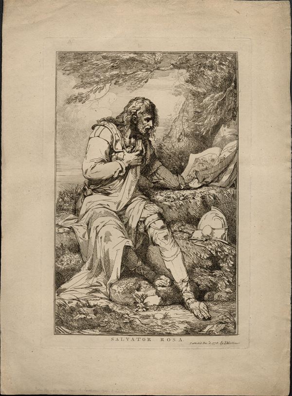 John Hamilton Mortimer (1740-1779) - Ritratto di Salvator Rosa, 1778...