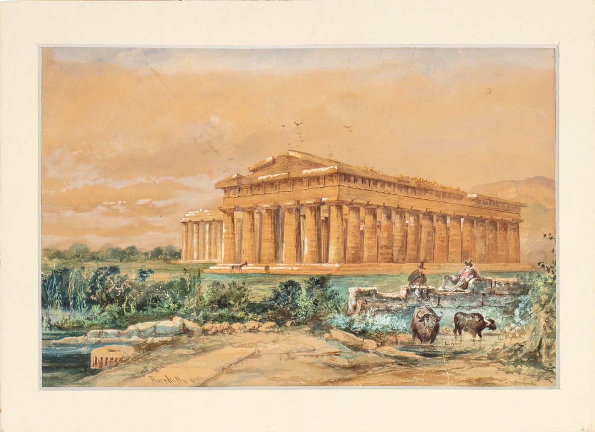 Edoardo Roskilly - Tempio di Nettuno a Paestum