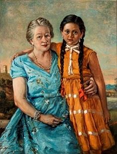 Ritratto della n.D. Agusta con la Nipote, 1954