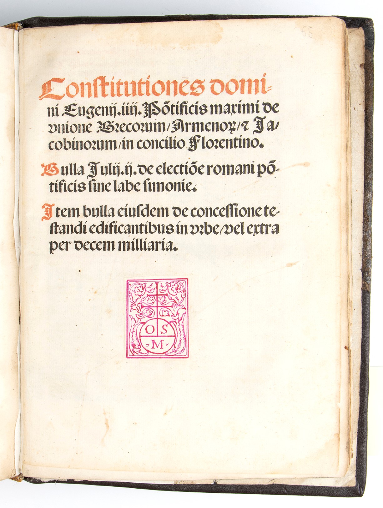Sextus Decretalium Liber a Bonifacio Octauo in Concilio Lugdunensi Editus. Venezia 1525