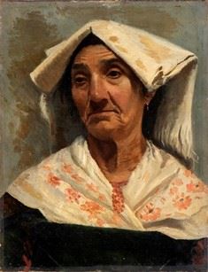 ENRICO GAETA - Ritratto di anziana contadina