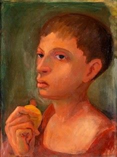 DOMENICO PURIFICATO - Young man portriat, 1947...