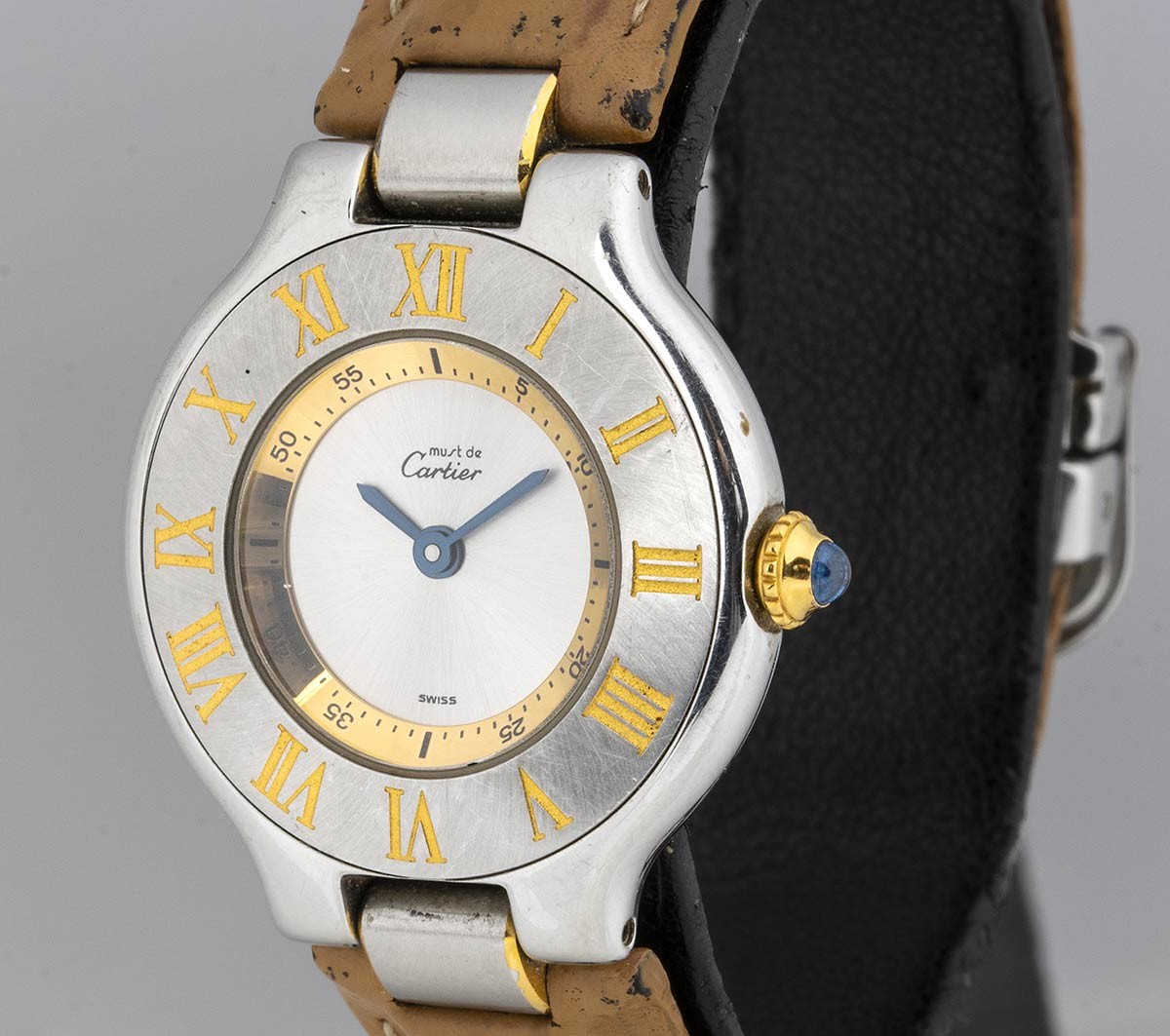 Cartier 21 Must De Cartier: Orologio Polso Lady in Acciaio Ref. 1340 - Anni '9...